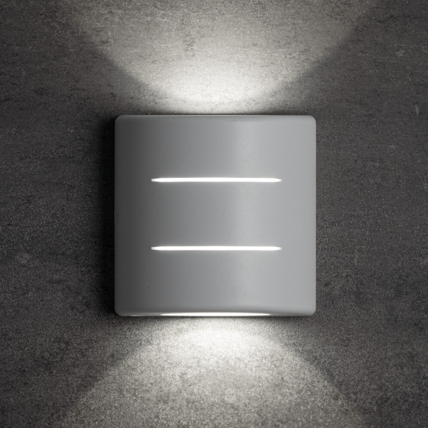Aplique de pared para exterior REFAZI LED/6W/230V IP54 blanco