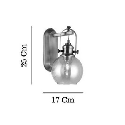 Aplique de pared POLINO 1xE27/40W/230V bronce