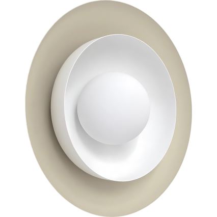 Aplique de pared POPPI 1xG9/8W/230V beige/blanco