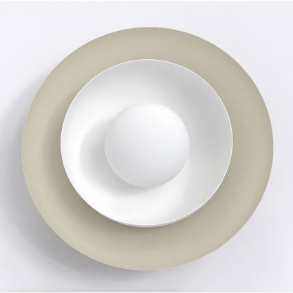 Aplique de pared POPPI 1xG9/8W/230V beige/blanco