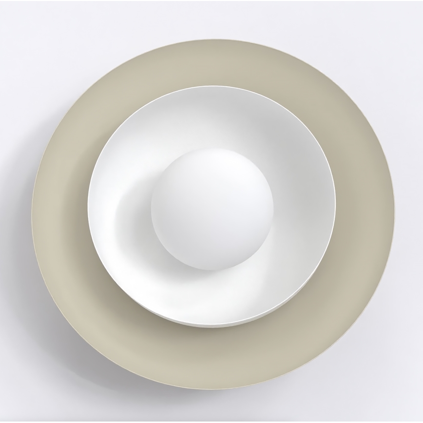 Aplique de pared POPPI 1xG9/8W/230V beige/blanco