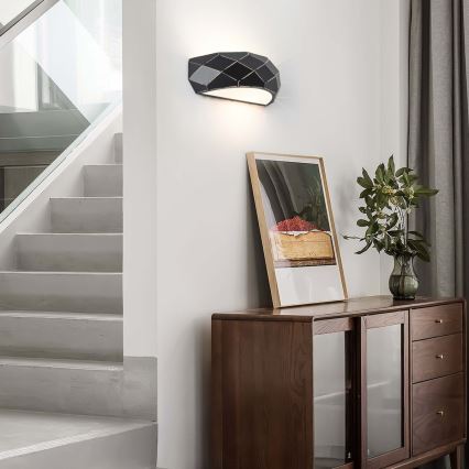 Aplique de pared REUS 1xE27/40W/230V negro