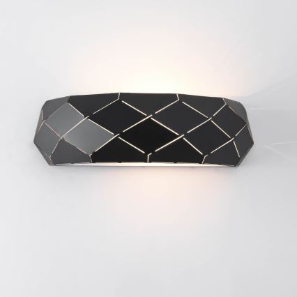 Aplique de pared REUS 1xE27/40W/230V negro