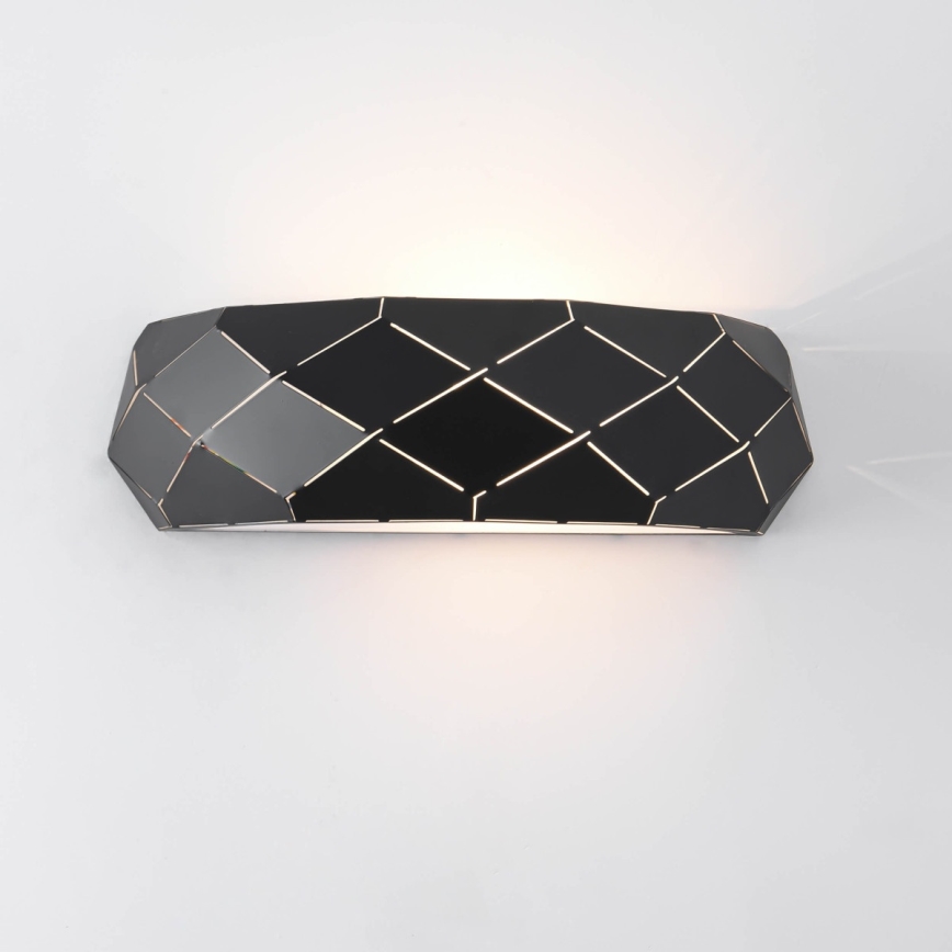 Aplique de pared REUS 1xE27/40W/230V negro