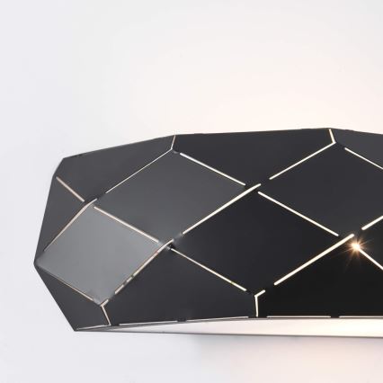 Aplique de pared REUS 1xE27/40W/230V negro