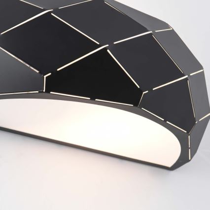 Aplique de pared REUS 1xE27/40W/230V negro