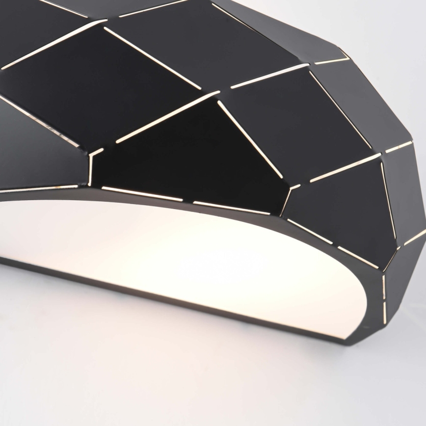 Aplique de pared REUS 1xE27/40W/230V negro