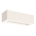 Aplique de pared RIGATA 1xE27/15W/230V cerámica/blanco