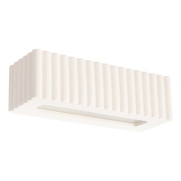 Aplique de pared RIGATA 1xE27/15W/230V cerámica/blanco