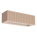 Aplique de pared RIGATA 1xE27/15W/230V cerámica/taupe