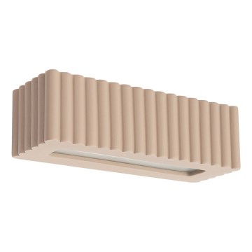 Aplique de pared RIGATA 1xE27/15W/230V cerámica/taupe