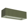 Aplique de pared RIGATA 1xE27/15W/230V cerámica/verde