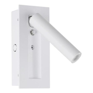 Aplique de pared tipo foco LED/2W/230V 3000K blanco