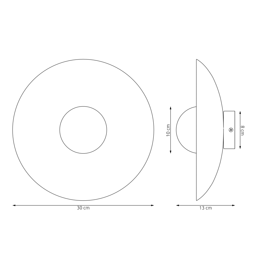 Aplique de pared VIBEZ 1xG9/8W/230V blanco