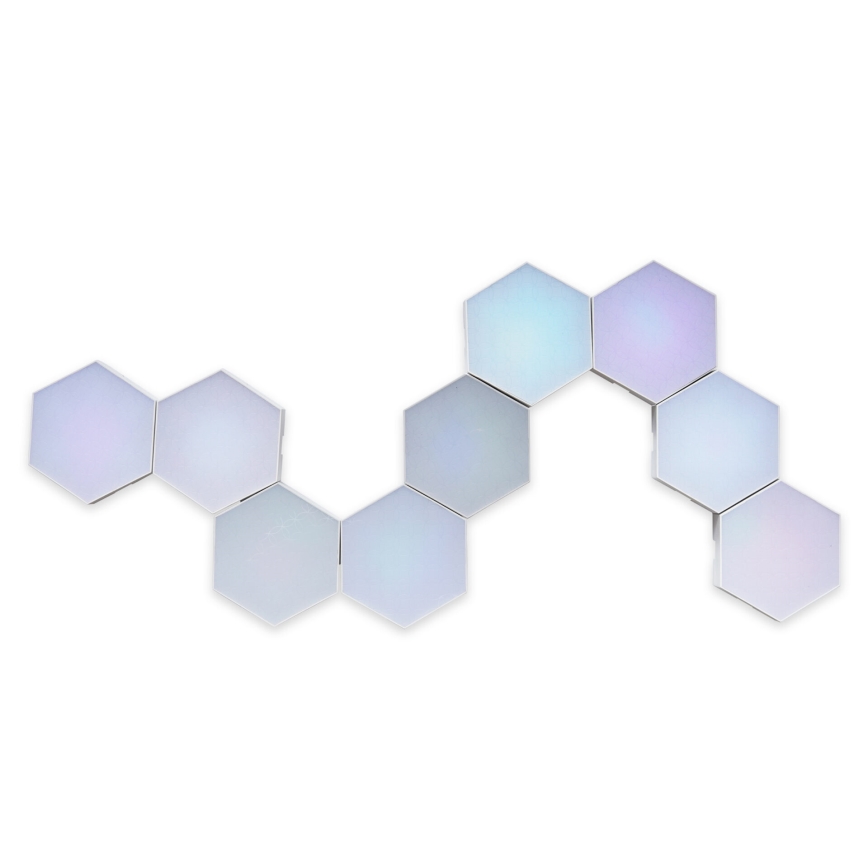 SET 9x LED RGBW Aplique decorativo LED regulable MAYA/1W/230V + control remoto