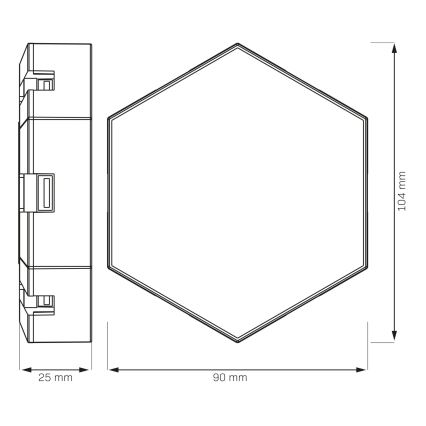 SET 9x LED RGBW Aplique decorativo LED regulable MAYA/1W/230V + control remoto