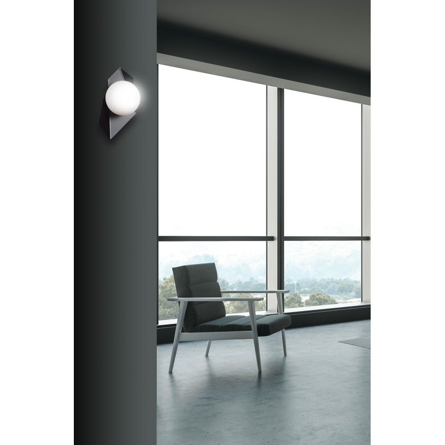 Aplique DRIFTON 1xE14/10W/230V negro