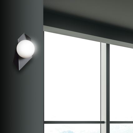 Aplique DRIFTON 1xE14/10W/230V negro