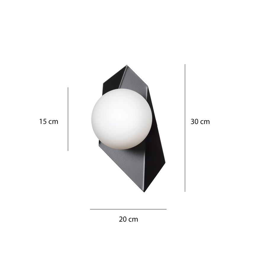 Aplique DRIFTON 1xE14/10W/230V negro