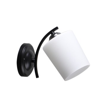 Aplique ESNYR 1xE27/40W/230V negro/blanco