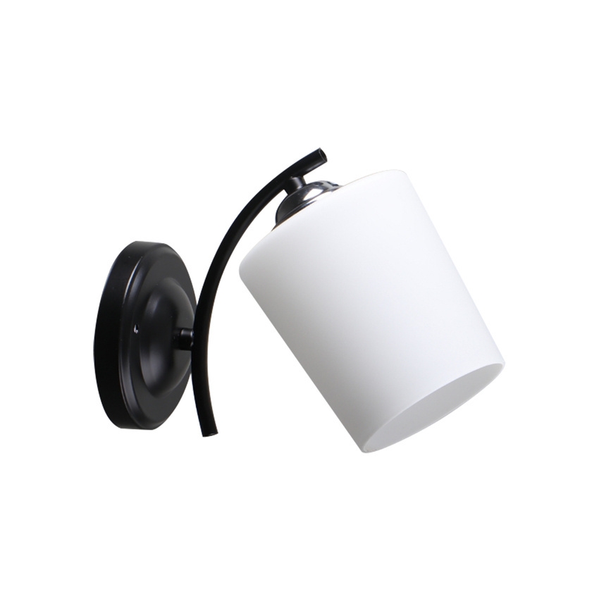 Aplique ESNYR 1xE27/40W/230V negro/blanco