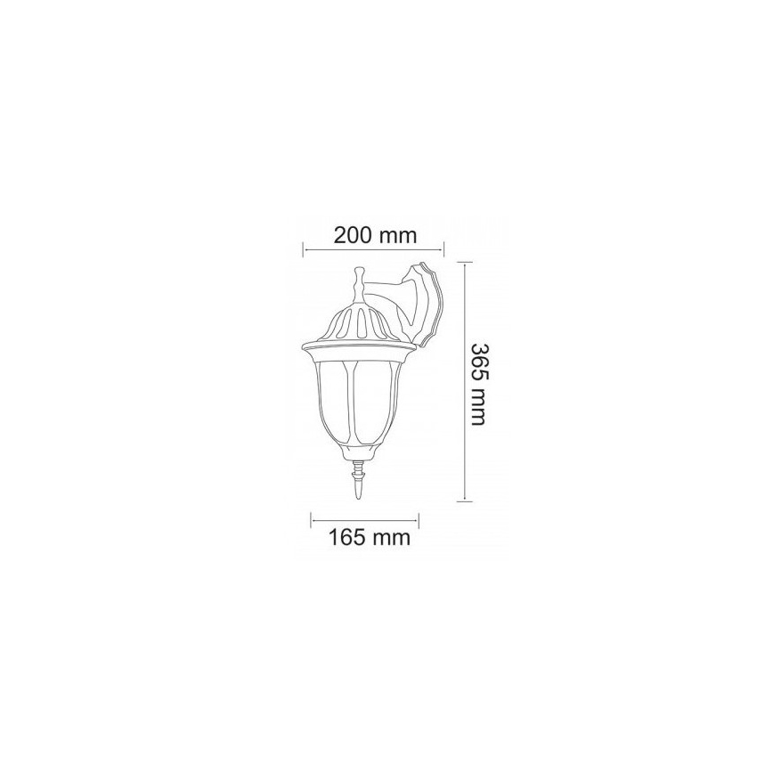 Aplique exterior FLORENCJA 1xE27/20W/230V IP43