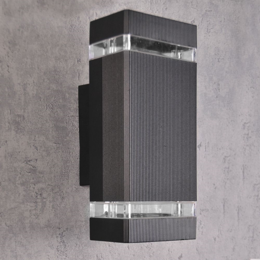 Lámpara de pared exterior GILBERT 2xGU10/10W/230V IP44