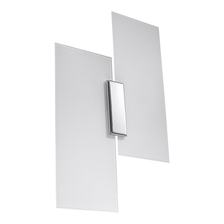 Aplique FABIANO 2xE27/60W/230V blanco/cromo brillante