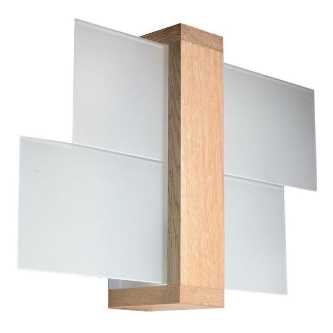 Aplique FENIKS 1 1xE27/60W/230V abedul/haya