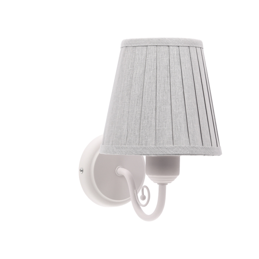 Aplique FIREZ 1xE27/40W/230V blanco/gris
