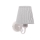 Aplique FIREZ 1xE27/40W/230V blanco/gris