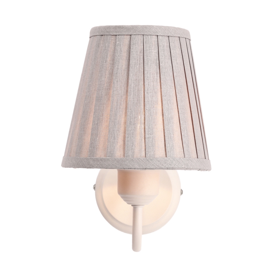 Aplique FIREZ 1xE27/40W/230V blanco/gris