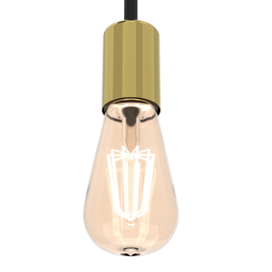 Aplique FLAME 2xE27/60W/230V negro/dorado