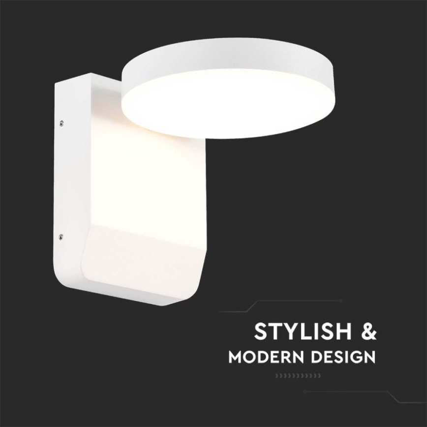 Aplique flexible LED de exterior LED/17W/230V IP65 4000K blanco