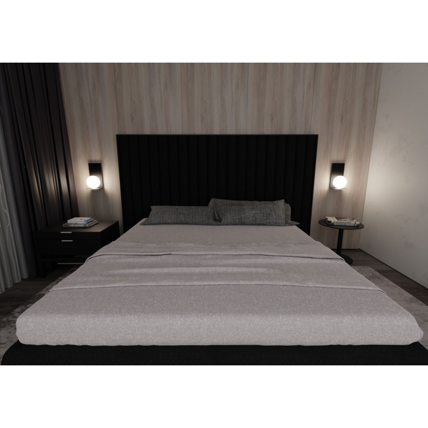 Aplique FORM 1xE14/10W/230V negro