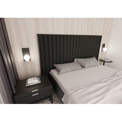 Aplique FORM 1xE14/10W/230V negro