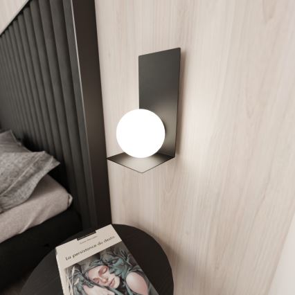 Aplique FORM 1xE14/10W/230V negro