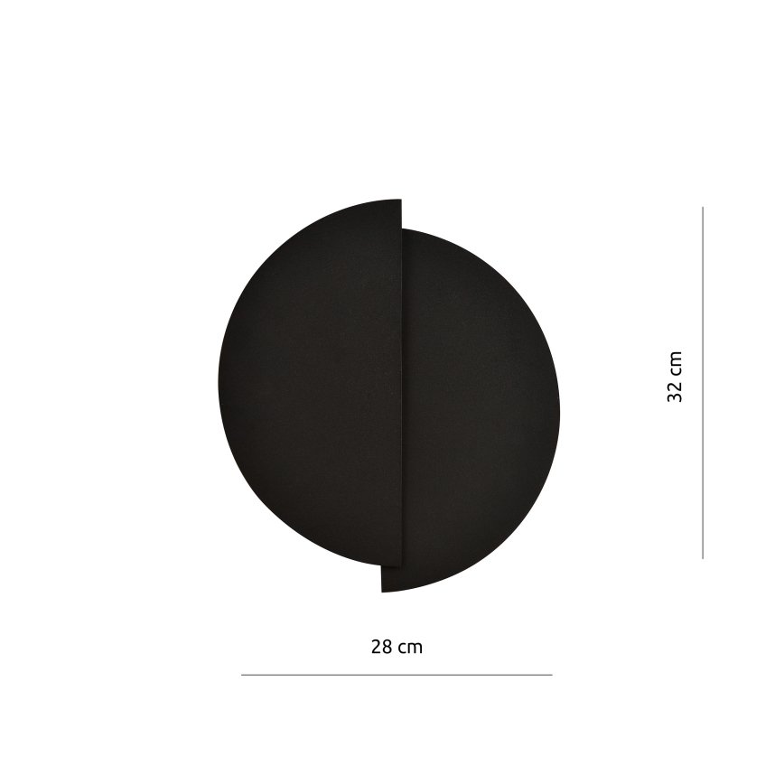 Aplique FORM 1xG9/8W/230V negro