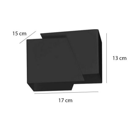 Aplique FROST 1xG9/8W/230V negro