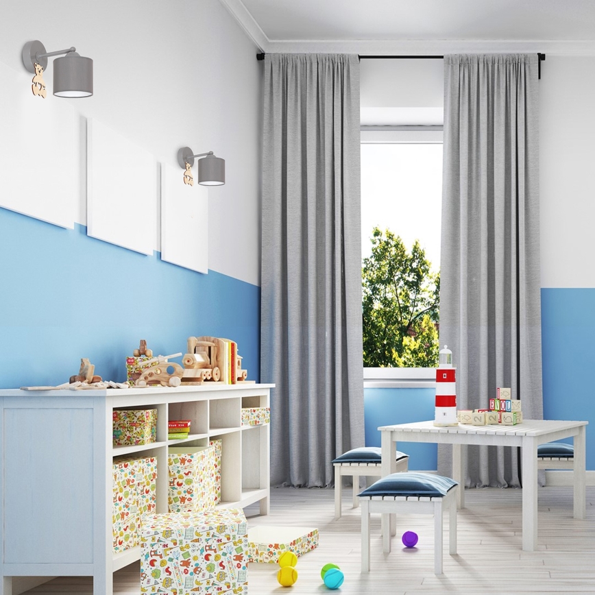 Aplique infantil BEAR 1xE27/60W/230V