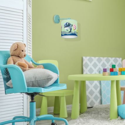 Aplique infantil DOLPHIN 1xE27/60W/230V