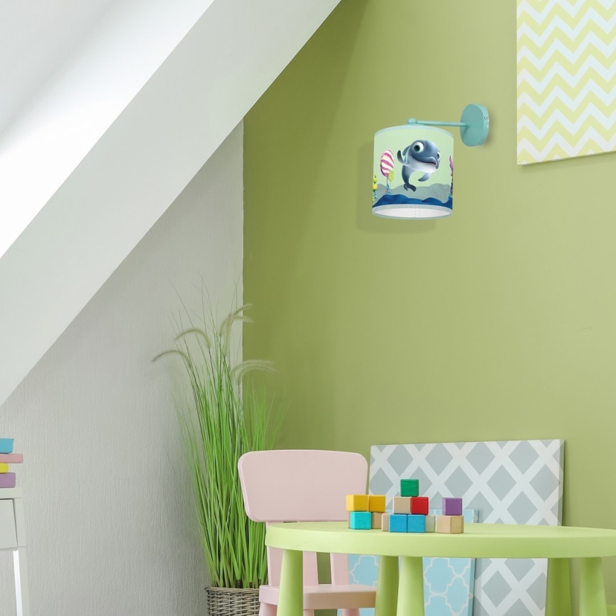 Aplique infantil DOLPHIN 1xE27/60W/230V