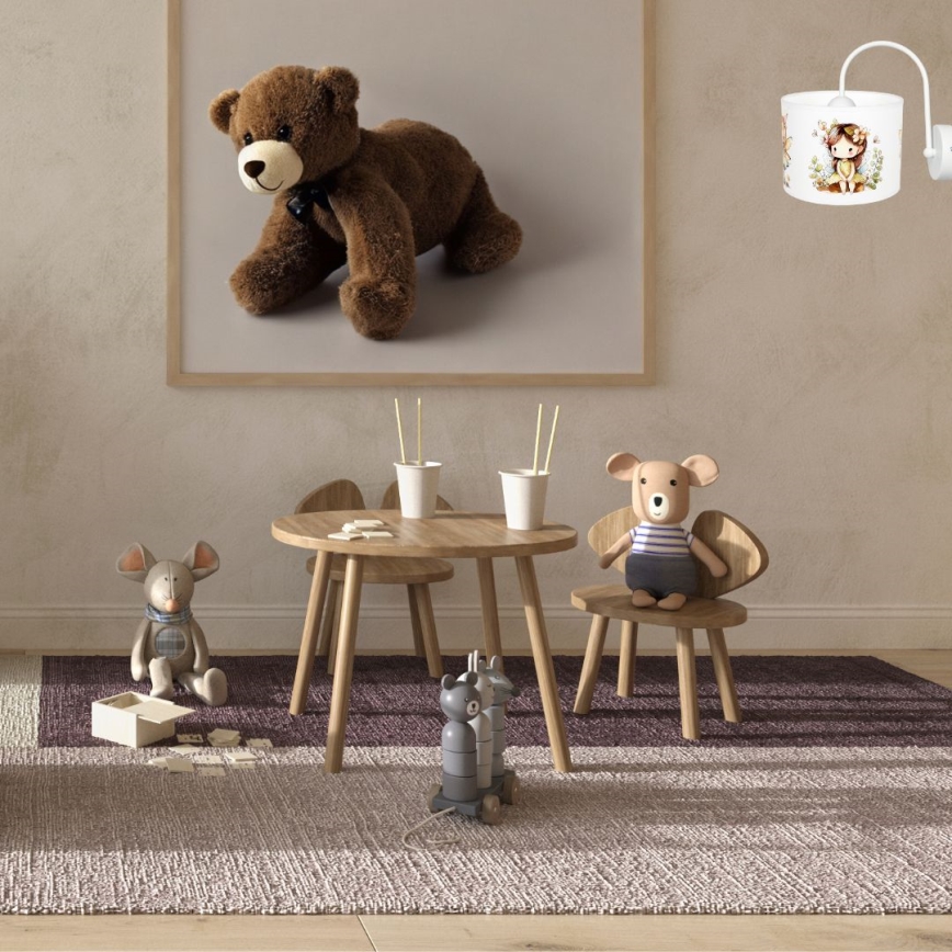 Aplique infantil FAIRIES 1xE27/60W/230V