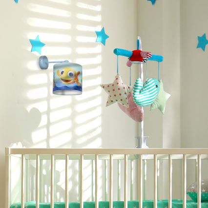 Aplique infantil FISH 1xE27/60W/230V