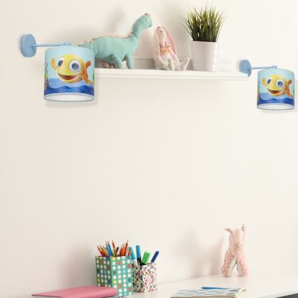 Aplique infantil FISH 1xE27/60W/230V