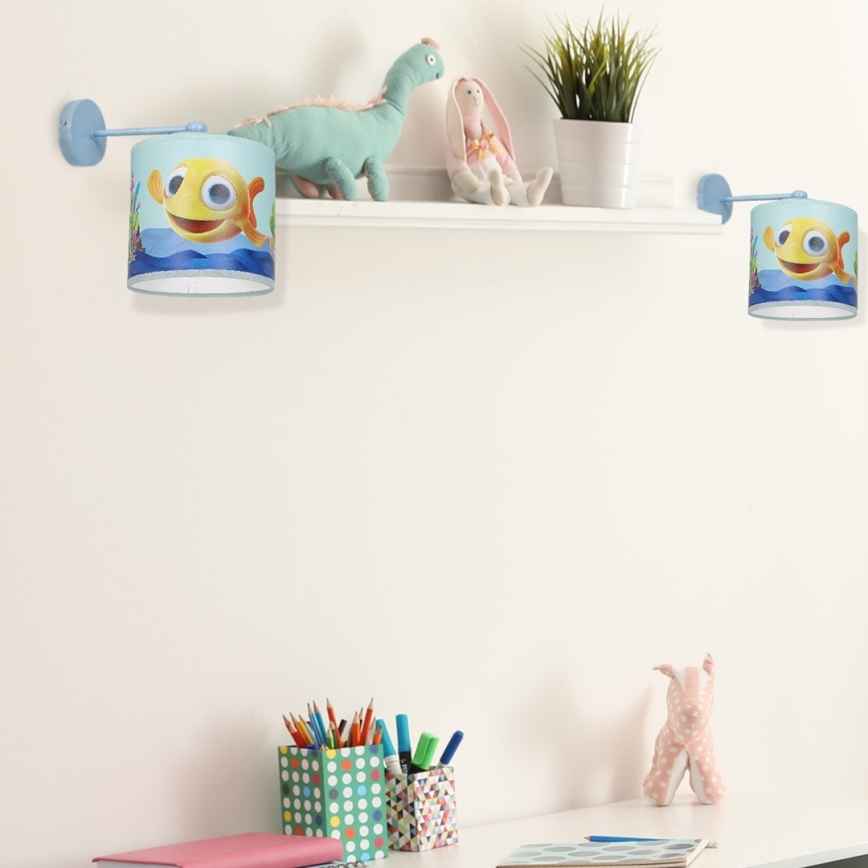 Aplique infantil FISH 1xE27/60W/230V