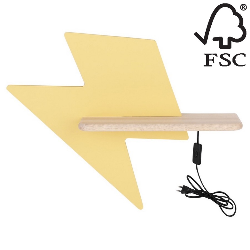 Aplique infantil LED con estante LIGHTNING LED/4W/230V