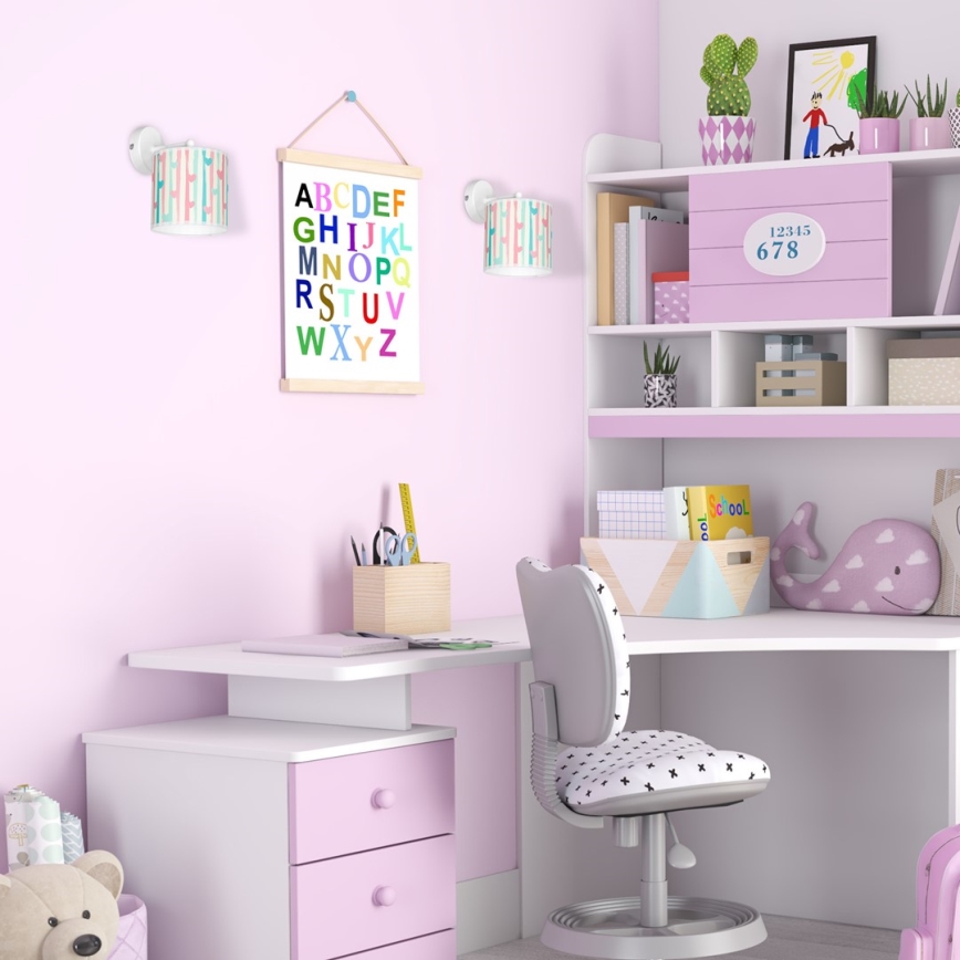 Aplique infantil LOVELY 1xE27/60W/230V