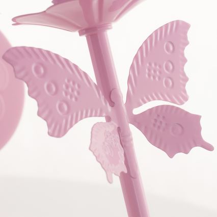 Aplique infantil MARIPOSA 1xE14/60W rosa