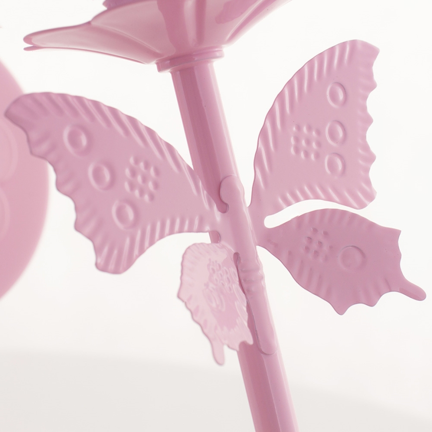 Aplique infantil MARIPOSA 1xE14/60W rosa